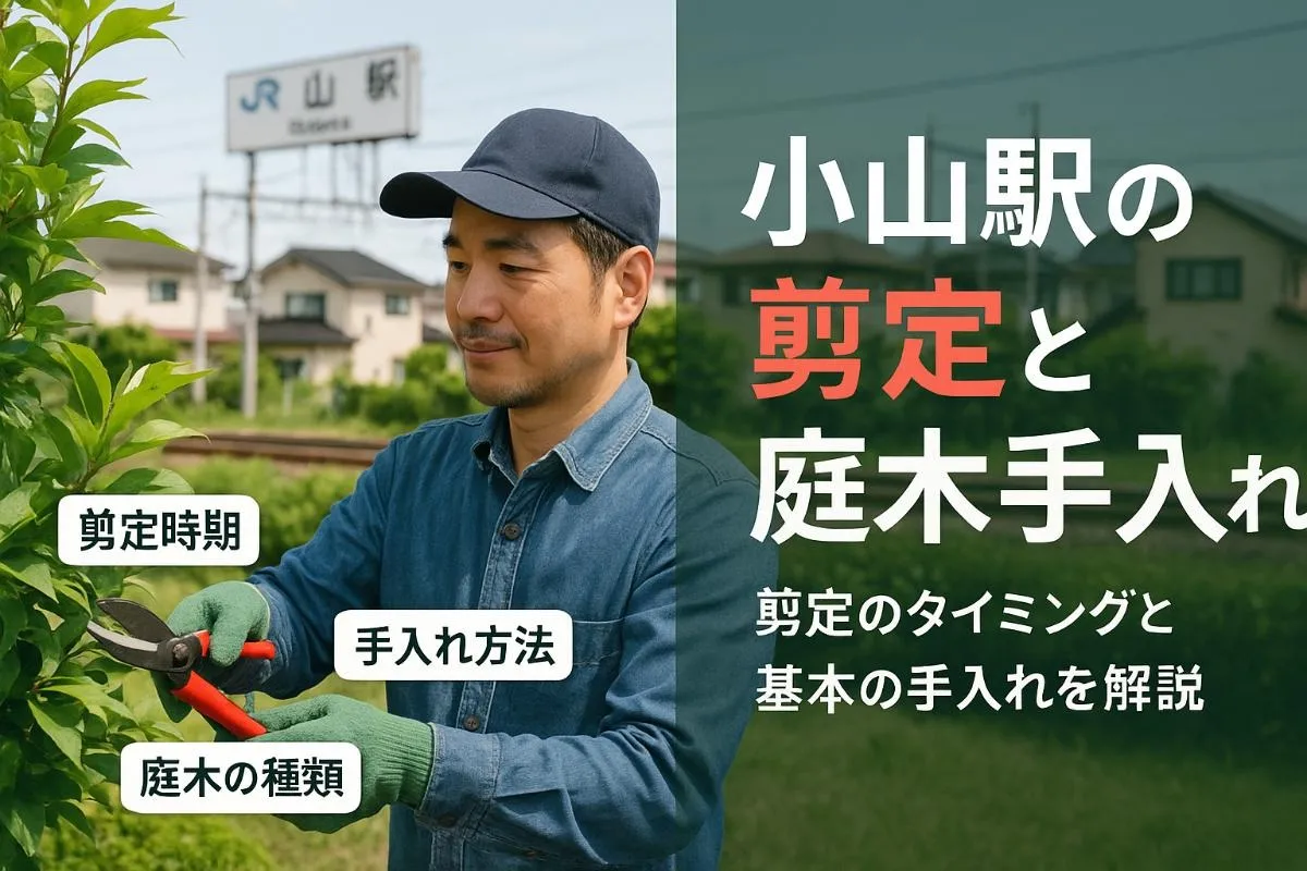 小山駅周辺の剪定時期と初心者必見の庭木手入れガイド