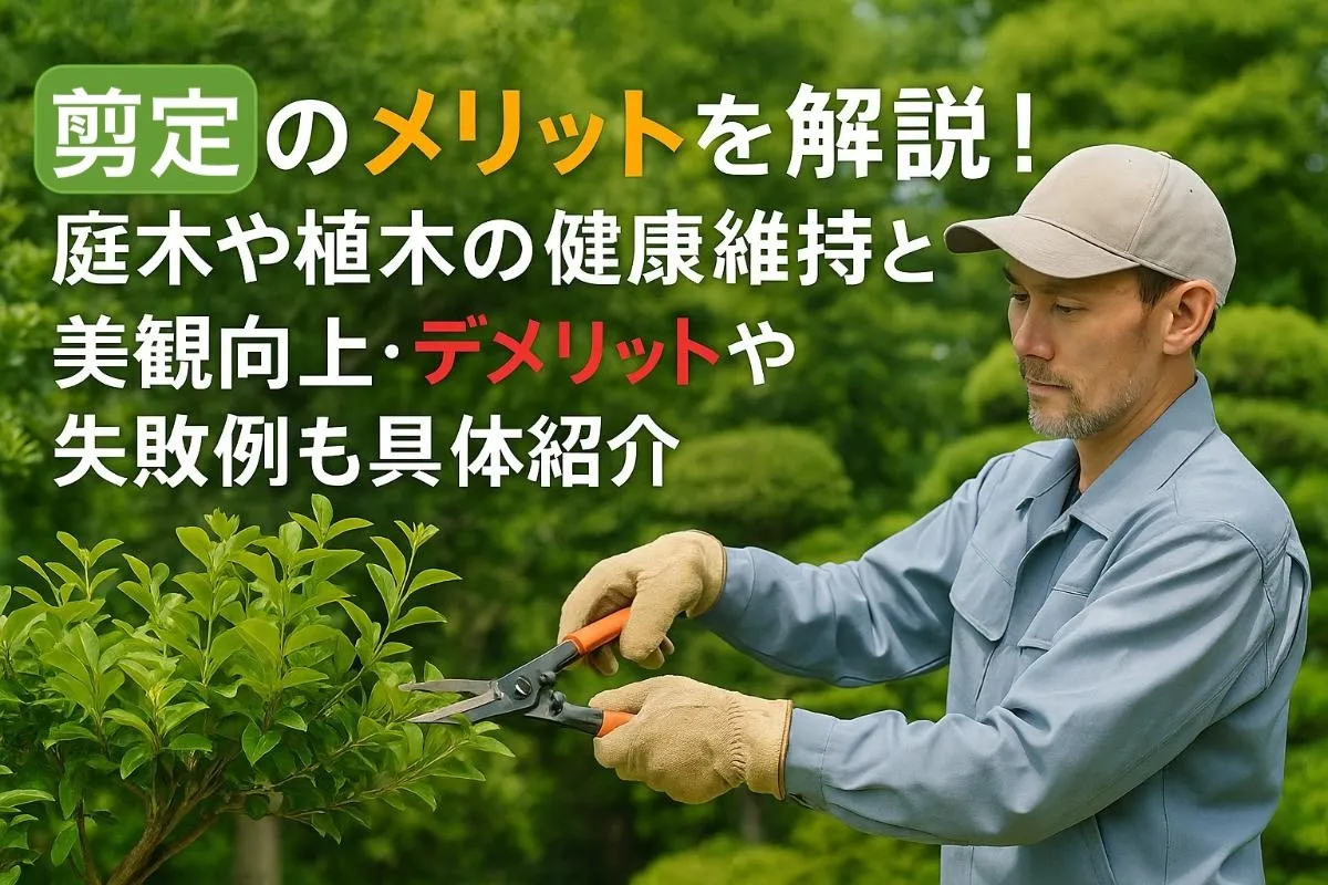 剪定のメリットを解説！庭木や植木の健康維持と美観向上・デメリットや失敗例も具体紹介